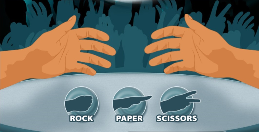 rock paper scissors game | playbitcoingames.com