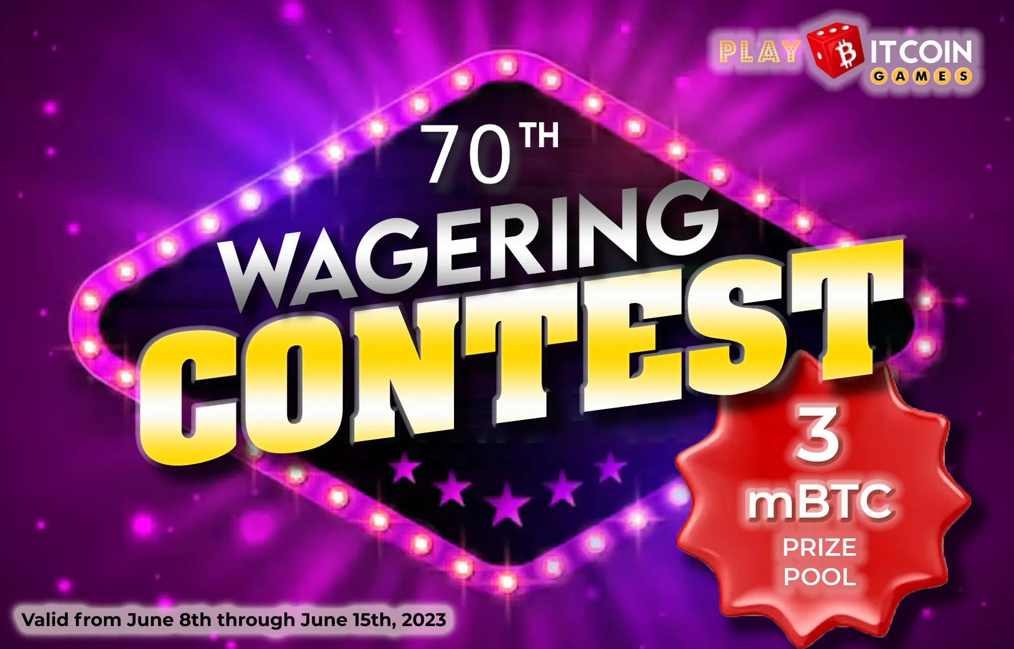 70th wagering competition - playbitcoingames.com